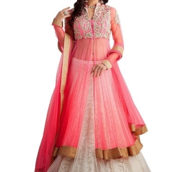 Janasya Womens Net Unstitched Dress Material