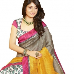 Trendz Cotton Silk Yellow SareeTZ_Aarohi