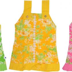 HK Baby Girls Cotton Cinderalla Frock, 1 -4 Years)(Pack of 3