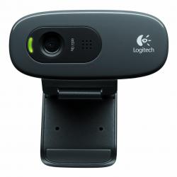 Logitech C270 HD Webcam, Black