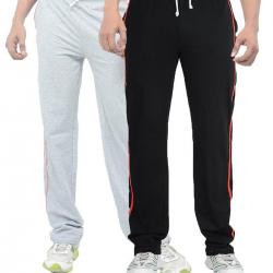 TeesTadka Mens Cotton Track Pants Pack of 2