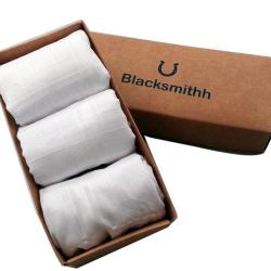 Blacksmithh 100% Gentle Cotton Handkerchief - Pack of 3