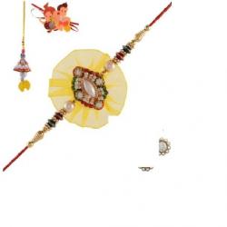 GRJ INDIA Traditional Style Design Scented Rakhi