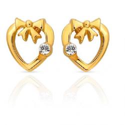 Mahi Love Birds 24 (995) K Alloy Stud Earring