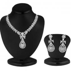 Sukkhi Zinc Jewel Set White