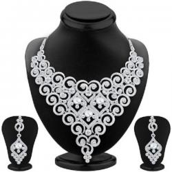 Sukkhi Alloy Jewel Set White