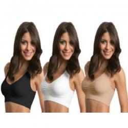 Feshya Womens T-Shirt White Bra