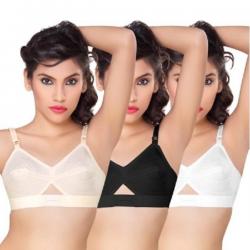 V.I.P. Charmis Womens Full Coverage Multicolor Bra