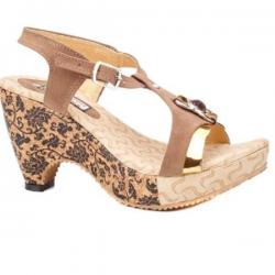 Dolphin Miles Designer High Women Brown Heels, Brown