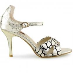 Shuz Touch Women Gold Heels Gold