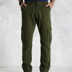 Roadster Regular Fit Mens Green Trousers