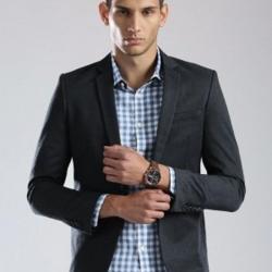 HRX by Hrithik Roshan Solid Single Breasted Casual Mens Blazer