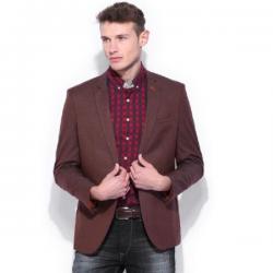Harvard Solid Single Breasted Casual Mens Blazer