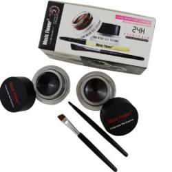 Forteens Music Flower 2 in 1,Black &amp; Brown,Gel Eyliner 6 g