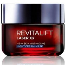 LOreal Paris Revitalift Laser X3,New Skin Anti-Aging Night Cream - Mask