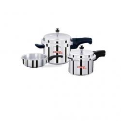 SuryaAccent Super Saver combo pack 5 L,3 L,2 L Pressure Cooker