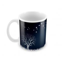 AKUP Beautiful Blue Scenery Ceramic Mug