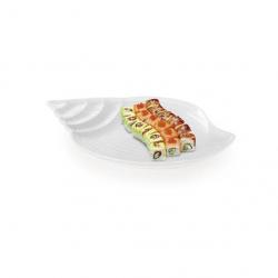 Sivica Porcelain Tray - MOD0475,White,Pack of 1,Solid Porcelain Tray