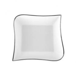 Maru Ghar Tray01 Silver Solid Porcelain Tray