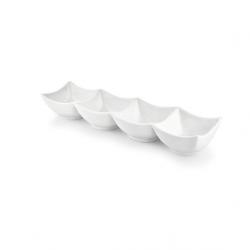 Sivica Porcelain Tray - MOD0477,White,Pack of 1,Solid Porcelain Tray