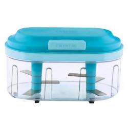 Crystal Blue Virgin Plastic Dual Turbo Chopper