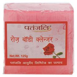 Patanjali Rose Body Cleanser Soap 125 gm Pack of 3