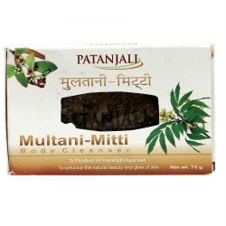 Patanjali Multani Mitti Body Cleanser Soap | 75 gm each - Pack of 6