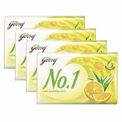 Godrej No.1 Lime and Aloe Vera Soap 150 gm - Pack of 4, Buy 3 Get 1 Free