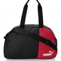 Puma Black and Red Polyester Messenger Bag