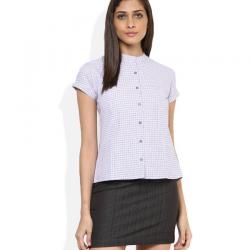 Bombay High Purple Poly Cotton Shirt