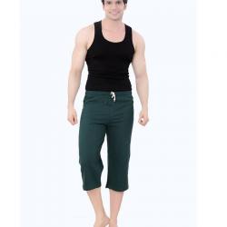 Zebu Green Cotton Capris