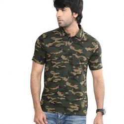 D.o. Green Cotton Polo T-shirts T Shirt