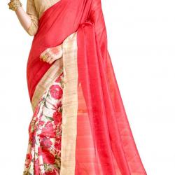 Samskruti Sarees Womens Raw Silk SareeSLEESA-112_Red