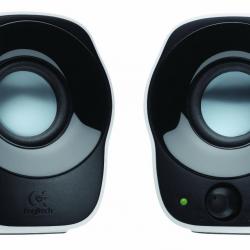 Logitech Z120 Stereo Speaker, Black And White