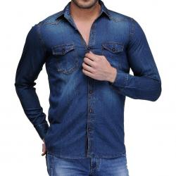 Feed Up Mens Denim Shirt