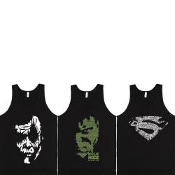 SAYITLOUD Mens Round Neck Sleeveless Vest