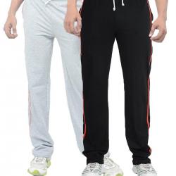 TeesTadka Mens Cotton Track Pants Pack Of 2