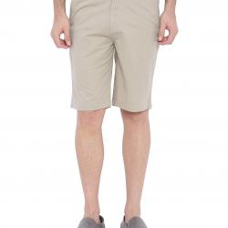 Blue Wave Stone Cotton Casual Shorts For Men