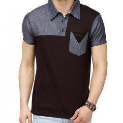 Campus Sutra Men Polo Neck T-Shirt