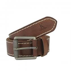 K London Mens Casual, Formal Brown Genuine Leather Belt