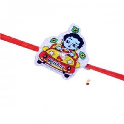 Indigo Creatives Bal Krishna Blinking Color Changing Light Design Kids Rakhi