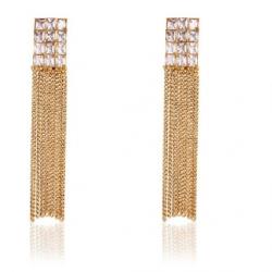 Shining Diva Latest Designer Alloy Tassel Earring