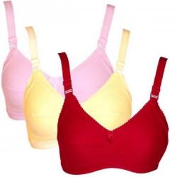 Teeny Bopper Fashion Womens Full Coverage Pink, Yellow, Red Bra