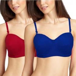 Teeny Bopper Pro Womens T-Shirt Red, Blue Bra