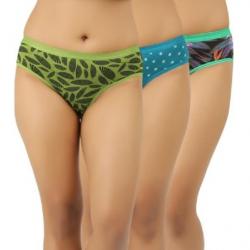 Vica Pota Womens Brief Green, Blue, Multicolor Panty