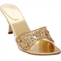 Catwalk Women Gold Heels Gold