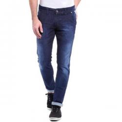 Urbano Fashion Slim Fit Mens Dark Blue Jeans