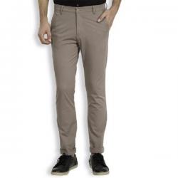 HIGHLANDER Slim Fit Mens Grey Trousers