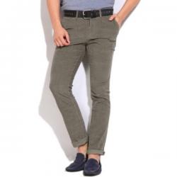 John Players Slim Fit Mens Grey Trousers