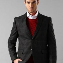 Invictus Checkered Single Breasted Formal Mens Blazer